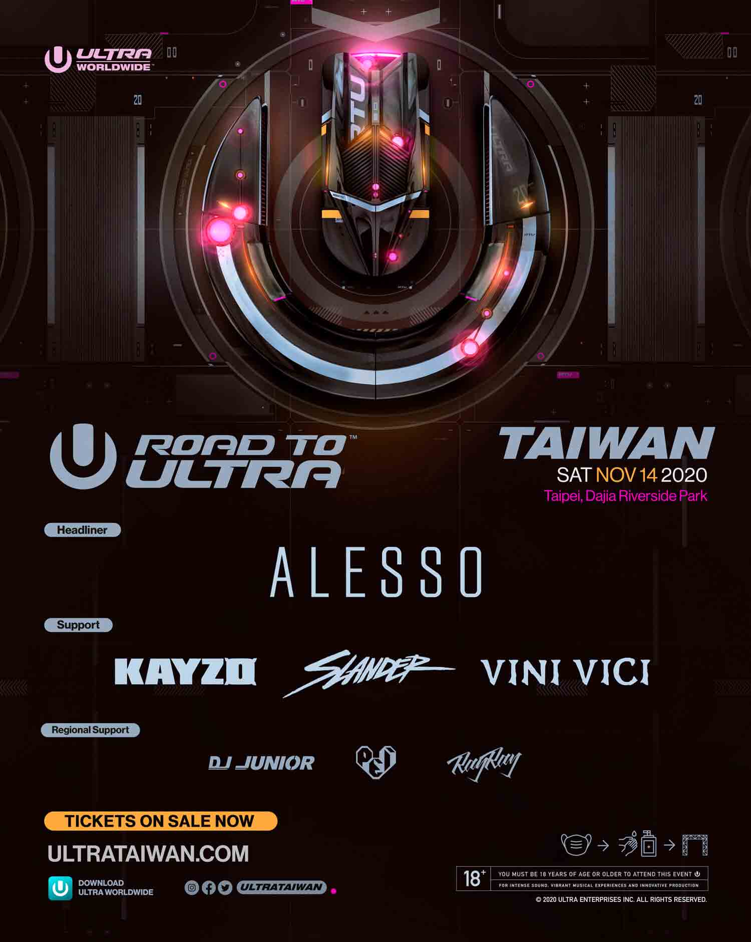 Line up Ultra Taiwan